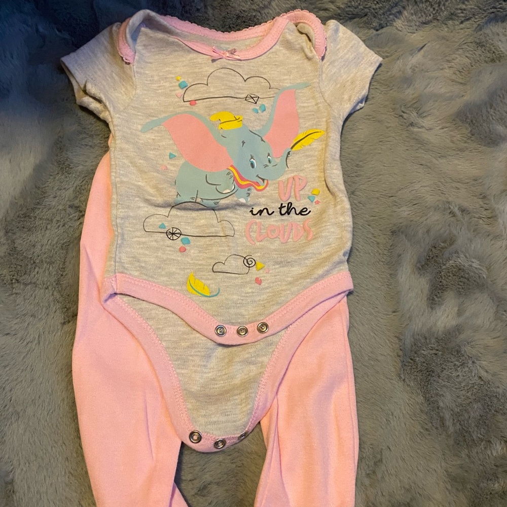 Disney Dumbo 2 piece outfit- size 3 months
